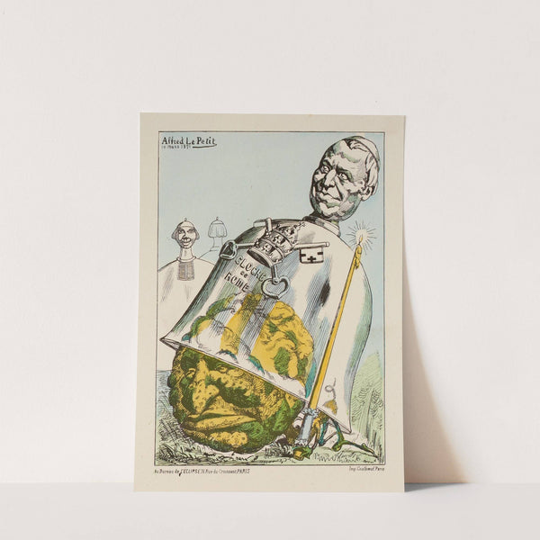 Le melon – M. Louis Veuillot by Zut (Alfred Le Petit)