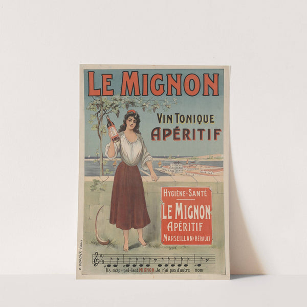 Le Mignon, vin tonique apéritif. Marseillan (Hérault) (1890) by Imp. Paul Dupont