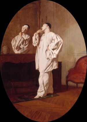 Le Mime Charles Deburau (1829-1873), en costume de Pierrot (1850)