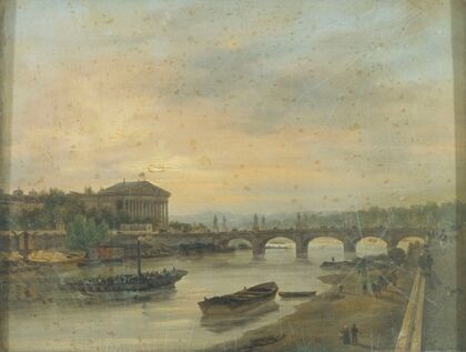 Le Palais Bourbon et le Pont Louis-XVI (pont de la Concorde)