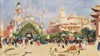 Le parc Monceau ; Pavillon Ã  l’Exposition Universelle