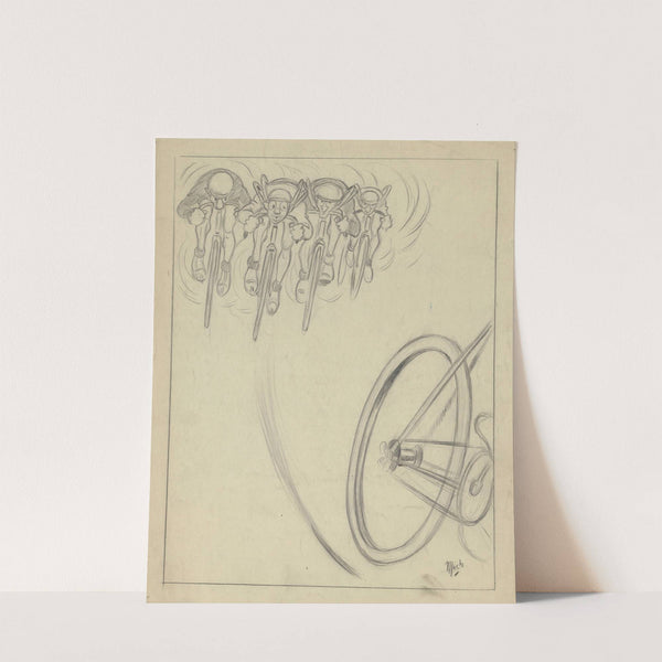 Le peloton chasse (1920s) by Mich (Michel Liebeaux)