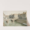 Le Petit-Pont et la place du Petit-Pont en 1830 (1915-1945) by Fédor Hoffbauer