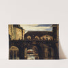 Le Petit Pont et le pont Saint-Charles by Louis-Godefroy Jadin