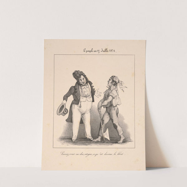 Le peuple au 27 juillet, 1831 (The people on July 27, 1831). (19th century)