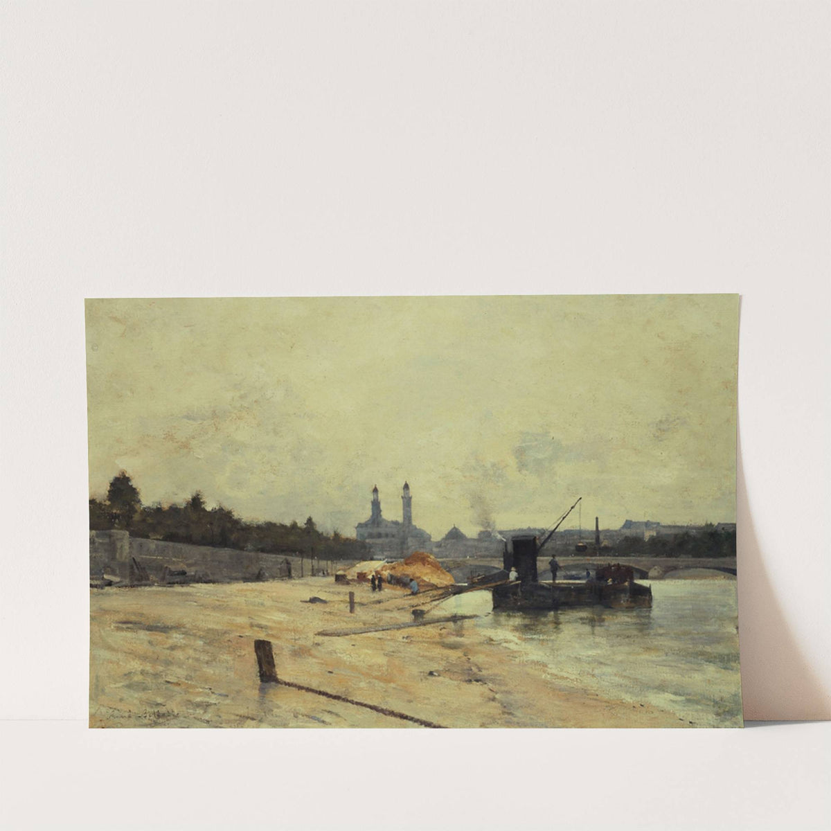 Le pont de l'Alma et l'ancien Trocadéro vus du quai d'Orsay by René Billotte