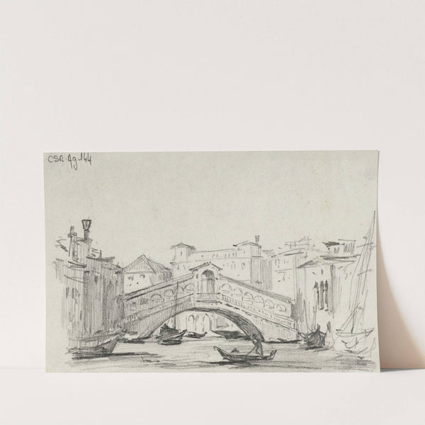 Le pont du Rialto, à Venise by René Marjolin