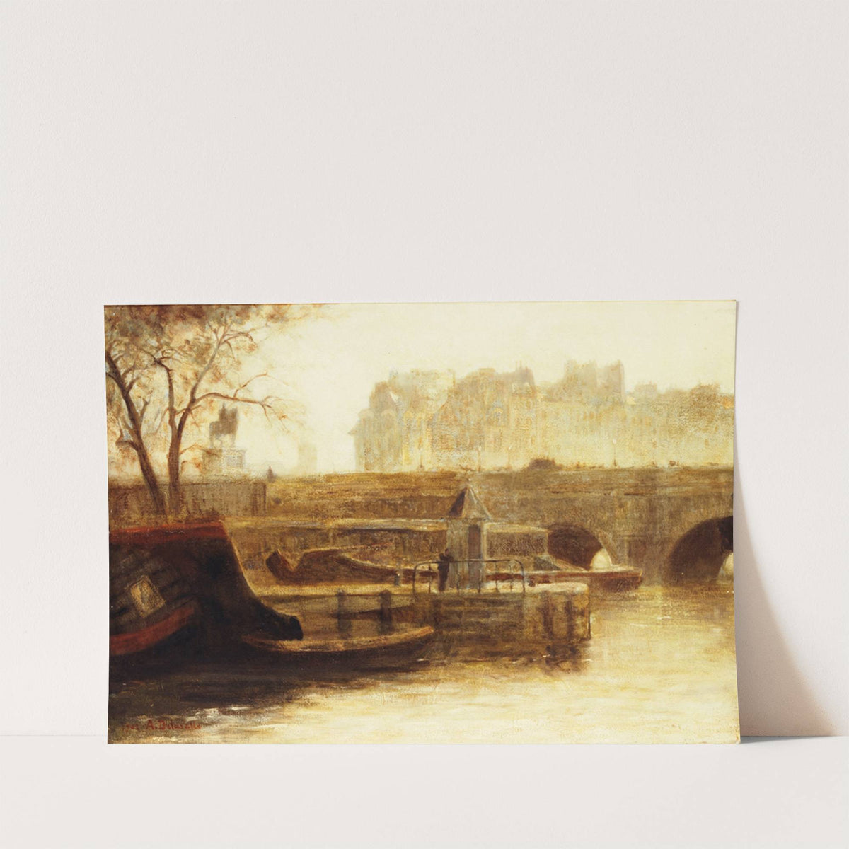 Le Pont-Neuf et l'île de la Cité, vus du quai Conti by Angèle Delasalle