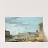Le Pont Royal et le Louvre, vus du terre-plein du Pont-Neuf by Alexandre-Jean Noël
