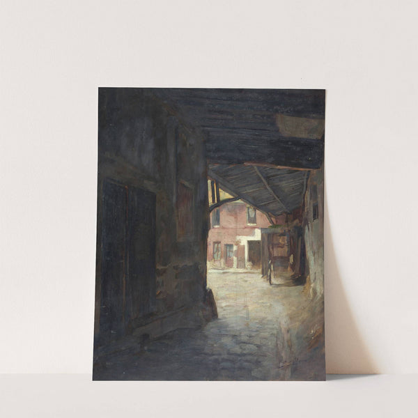 Le porche de l&#039;auberge du Cheval-blanc, rue Mazet by Victor Marec