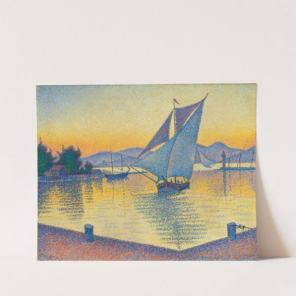 Le Port Au Soleil Couchant, Opus 236 (Saint-Tropez) by Paul Signac