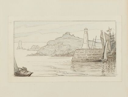 Le Port – dessin pour la vignette de titre de l’introduction (1920-1921)