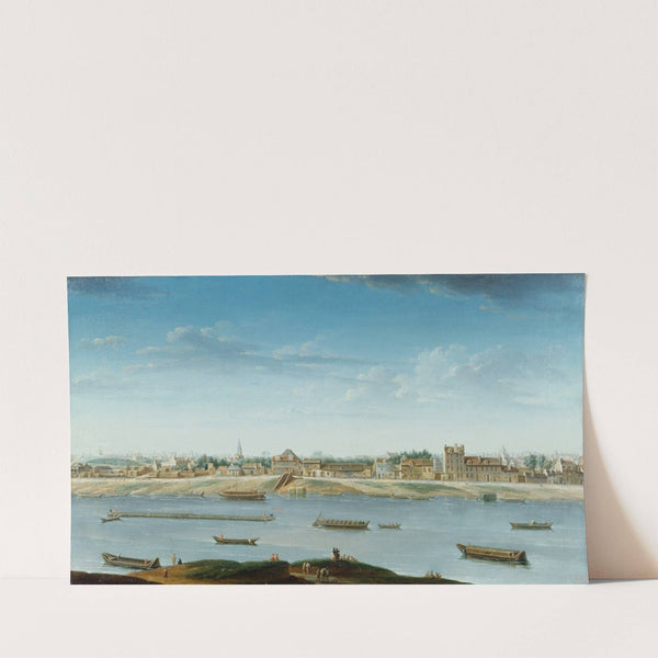 Le Port Saint-Bernard, vu de l&#8217;Arsenal (1752) by Nicolas Jean-Baptiste Raguenet