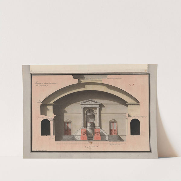Le prêche du château est construit dans l’aile droite (1777-1825) by Jean Jacques Lequeu
