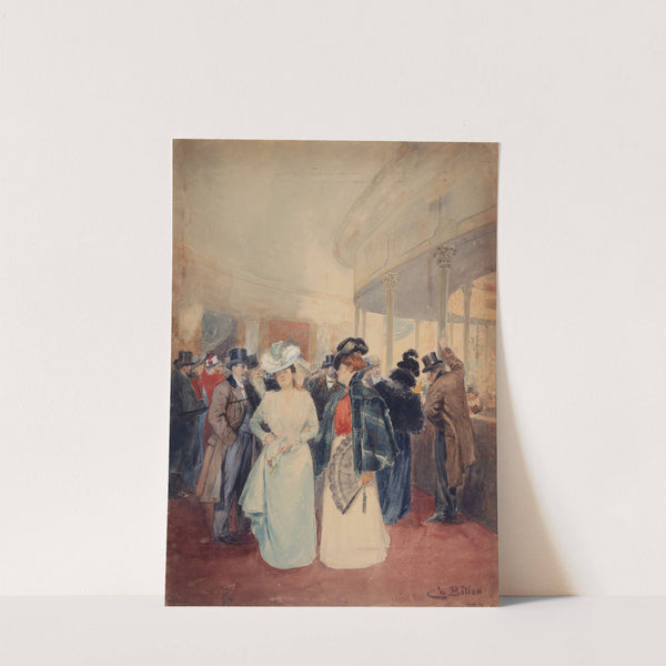 Le promenoir du Moulin Rouge by Charles Billon