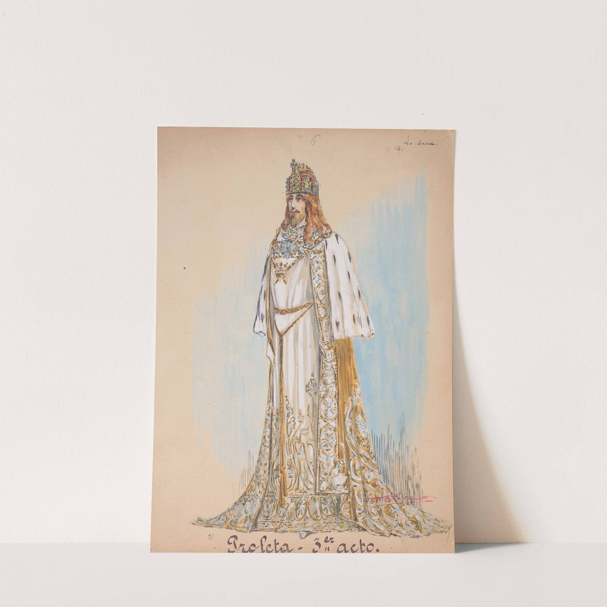 Le prophète – douze maquettes de costumes (1903) by Charles Bétout