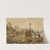 Le quai aux fleurs et l&#039;hôtel de ville by Marie-François Firmin-Girard