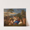 Le Repos de la Sainte Famille avec sainte Catherine by Sébastien Bourdon