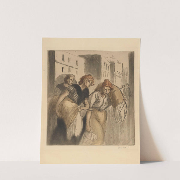 Le retour du lavoir (1902) by Théophile Alexandre Steinlen