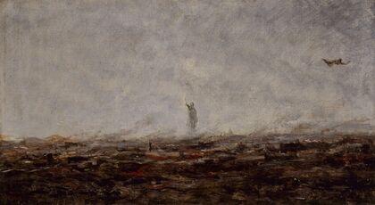 Le Rêve; Paris incendié, septembre 1870 (1870)