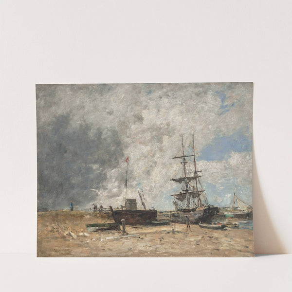 Le rivage de Trouville, marée basse (circa 1880-1885) by Eugène Boudin