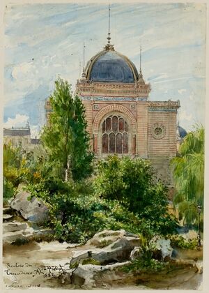 Le rocher au jardin du Trocadéro (1882)