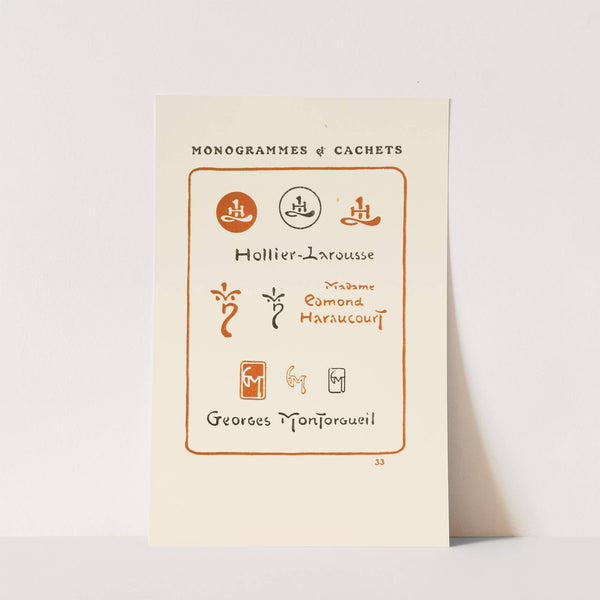 Le second livre des monogrammes, marques, cachets et es libris Pl.31 by George Auriol