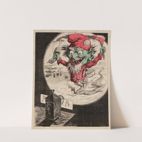 Le spectre rouge de 1870 (1870) by Valentin Achille Lemot