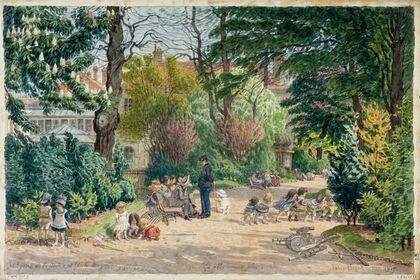 Le square de la Mairie et l’Ã©cole des garÃ§ons, Paris, XIVÃ¨me arrondissement