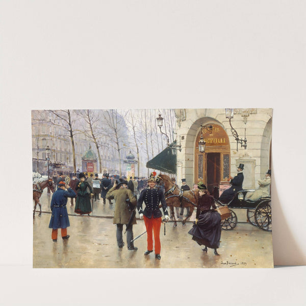 Le théâtre du Vaudeville by Jean Béraud