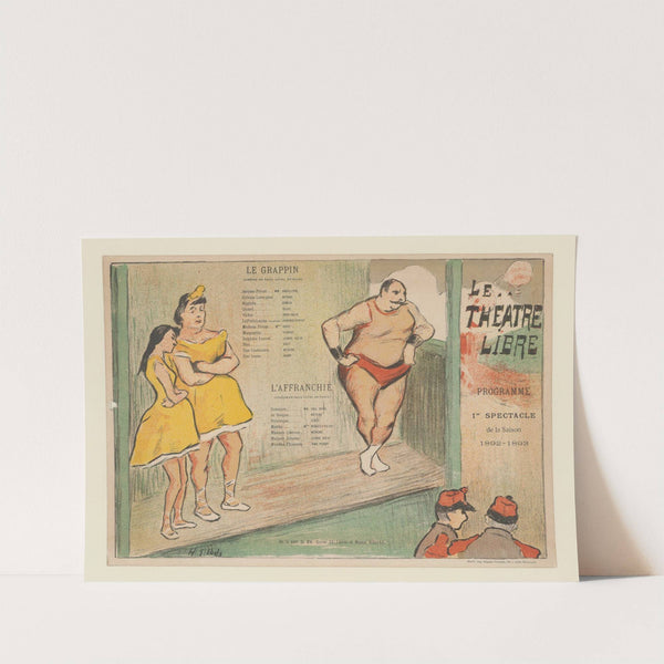 Le Théâtre Libre – Programme – du – 1er Spectacle – de la Saison – 1892-1893 (1892-1893) by Henri-Gabriel Ibels