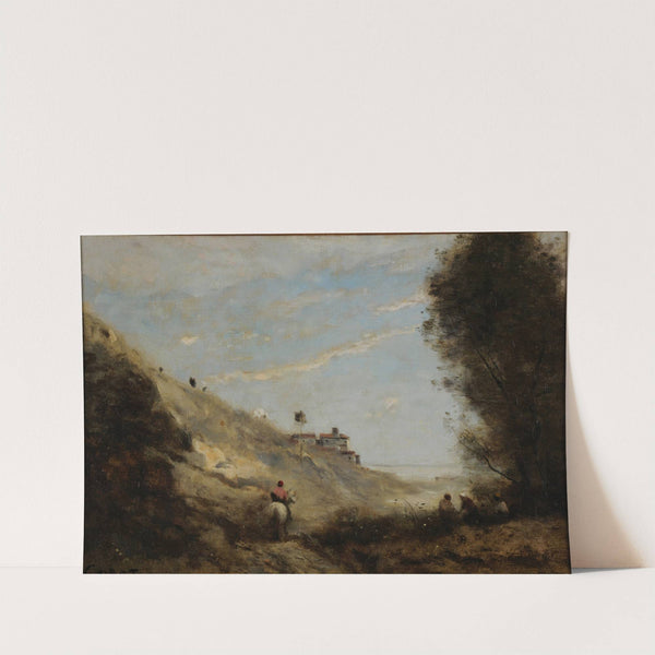 Le vallon au cavalier by Jean-Baptiste-Camille Corot