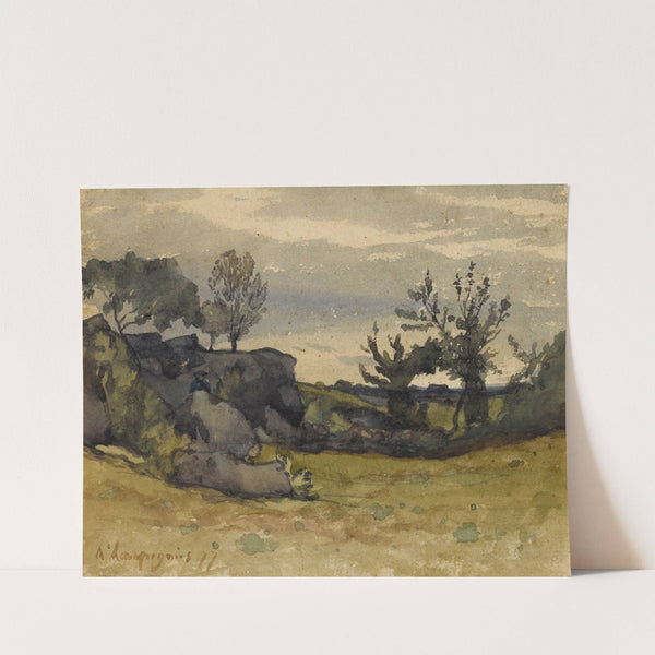 Le vallon (1877) by Henri-Joseph Harpignies