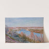 Le village de Champagne au coucher du soleil, avril (circa 1885) by Alfred Sisley