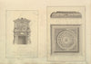 Leaf from Aedes Walpolianae mounted with two drawings; (a); Hall Chimney-Piece, Houghton Hall, Norfolk; (b); Hall Ceiling, Houghton Hall, Norfolk