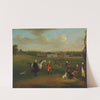 Leak Okeover, Rev. John Allen And Captain Chester At Okeover Hall, Staffordshire (1745 - 1747) by Arthur Devis