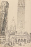 Leaning Towers, Statue of St. Francis, Bologna