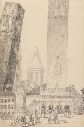 Leaning Towers, Statue of St. Francis, Bologna