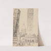 Leaning Towers, Statue of St. Francis, Bologna by Sir Charles D&#039;Oyly