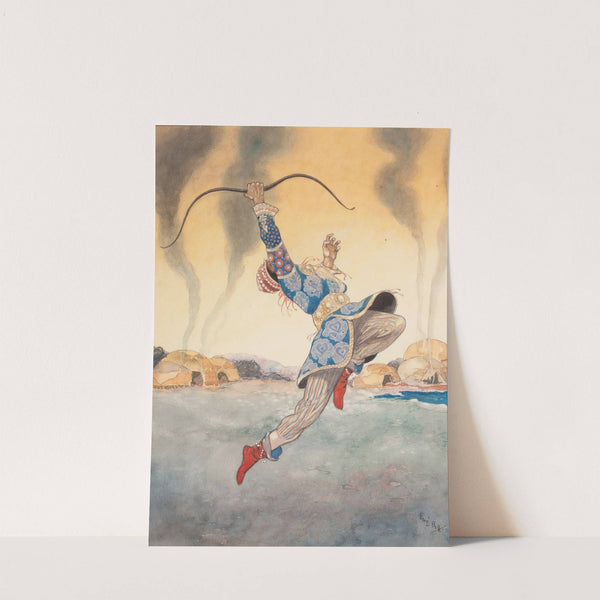 Leaping Warrior by Rene Bull