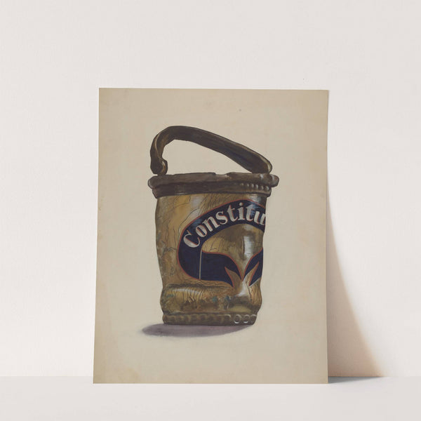 Leather Fire Bucket by Page Coffman