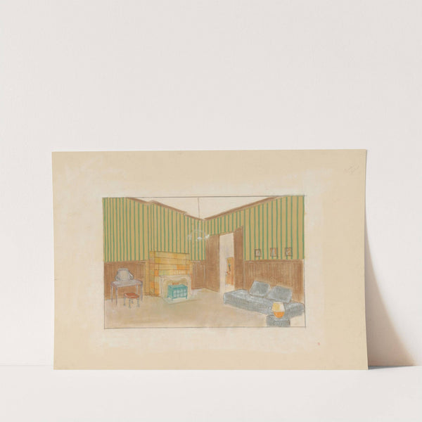 L’Eau fraiche – maquette de décor . (1931) by René Gabriel