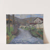 L’École et le pont sur le vert à Labastide-du-Vert (1935) by Henri Martin