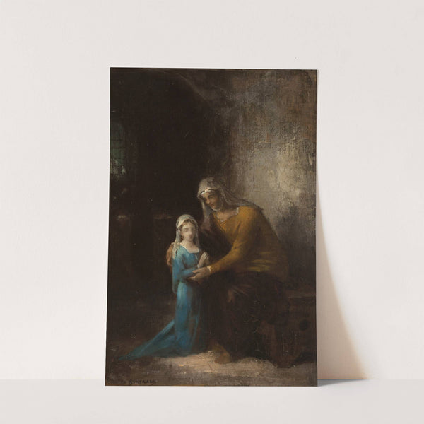 L’Education de la Vierge (1872) by James Bertrand