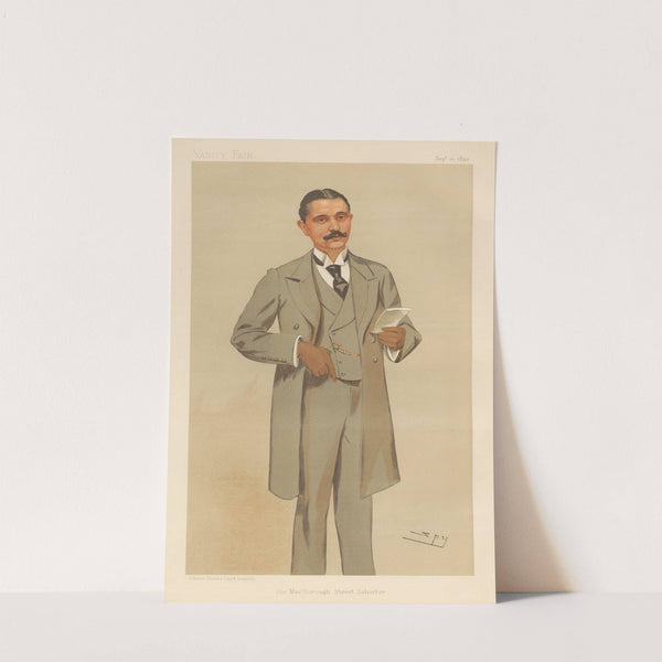 Legal; ‘The Marlborough Street Solicitor’, Mr. Arthur John Edward Newton, September 21, 1893 (1893) by Leslie Matthew Ward