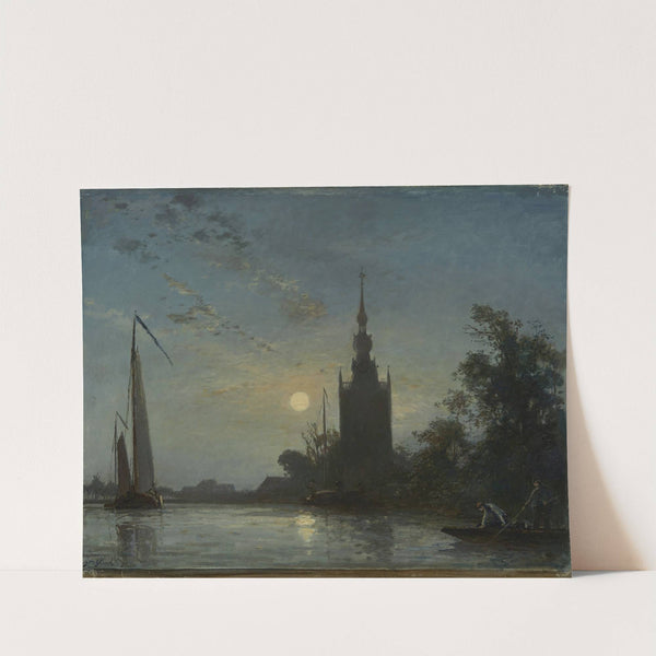 L&#039;Eglise d&#039;Overschie by Johan Barthold Jongkind