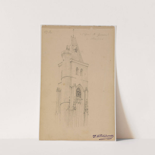 L&#039;Eglise St. Germain à Amiens, fol. 2 by Johann Wilhelm Schirmer