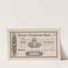 Sheffield Bank one pound note (1820-1829) by Perkins & Heath