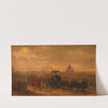 Leichenzug beim Begräbnis von Feldmarschall Radetzky (after 1858) by Franz Adam