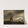 Leicht bewegte See mit Schiffen by Ludolf Backhuysen